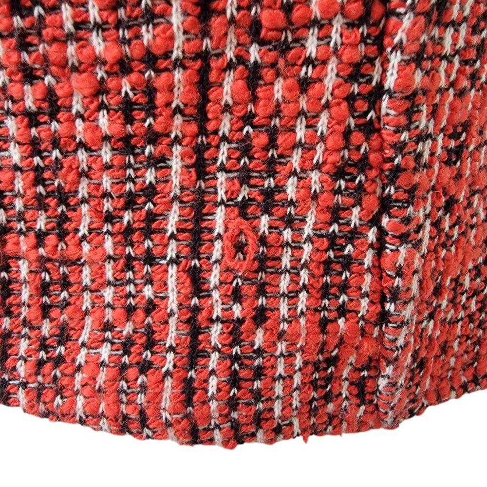 Zara Size M Red, Black and White Tweed Cropped Corset Strapless Top, Gently Used - Picture 13 of 13